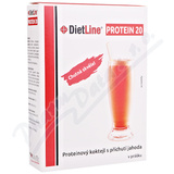 DietLine Protein 20 koktejl jahoda v prku 3x25g