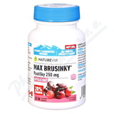 NatureVia Max brusinky pastilky tbl. 30+6