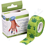 Rychlon�plast elastick� 25mmx 450cm zelen�-tlapky