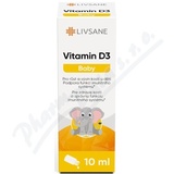 LIVSANE Vitamin D3 Baby kapky 10ml