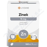 LIVSANE Zinek 15mg tbl. 100