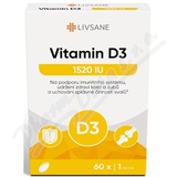 LIVSANE Vitamin D3 1520 IU mkk tobolky 60ks