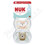 NUK Perfect Match AIR dudl�k FOX-BEAR 0-2m 2ks