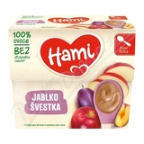 Hami 100% ovoce jablko a vestka 4x100g 4M+